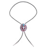 Longhorn Bolo Tie Mens Western Bolo Red Necklace