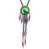 Dreamcatcher Wolf Bolo Tie Western Mens Necklace