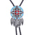 Navajo Bowler Tie Feather Tie Necklace Men Cowboy Tie