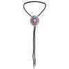 Longhorn Bolo Tie Mens Western Bolo Red Necklace