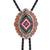 Navajo Cowboy Bolo Vintage Necktie Orange Tie Necklace