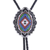 Black Navajo Bolo Tie Unique Bowler Tie Cowboy Bolo