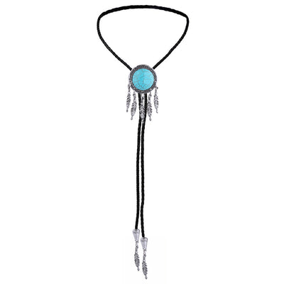 Dreamcatcher Bolo Tie Blue Turquoise Bolo Western Tie