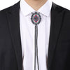 Black Navajo Bolo Tie Western Mens Bootlace Tie Bolo