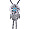 Feather Bolo Necktie Navajo Tie Formal Western White Tie