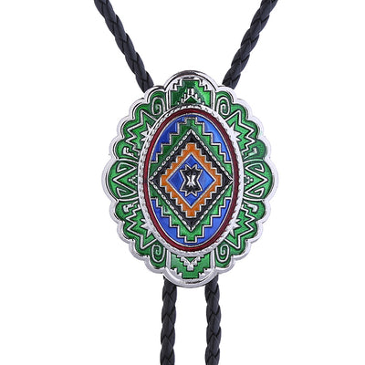 Green Navajo Bolo Best Bootlace Ties Cowboy Necklace