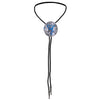 Elk Bolo Tie Mens Western Tie Blue Bolo Men Necktie