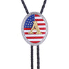 Alphabet A Bolo Tie American National Flag Tie Bolo