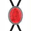 Red Turquoise Bolo Tie Wedding Men's Bootlace Tie