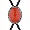 Red Bolo Tie Women Bolo Necklace Antique Bolo Tie