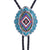 Blue Western Tie Navajo Bolo Tie Men Cowboy Bolo Tie