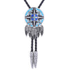 Navajo Bolo Tie Necklace Cowboy Neck Tie Blue Bolo