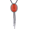 Red Bolo Tie Women Bolo Necklace Antique Bolo Tie