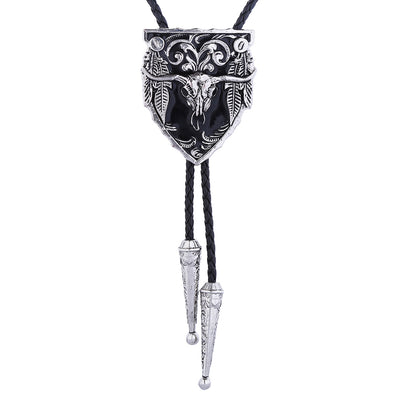 Longhorn Bolo Tie Black Bolo Tie Mens Western Buffalo