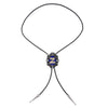 Alphabet Z Bolo Tie bowler tie Necklace Formal Bolo Tie Blue