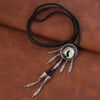 Men Cowboy Tie Dreamcatcher Wolf Western Tie Bolo