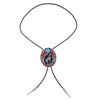 Men's Western Bolo Tie Wolf Red Bolo Turquoise Tie