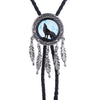 Wolf Dreamcatcher Western Bootlace Tie Cowboy Necktie