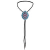 Blue Western Tie Navajo Bolo Tie Men Cowboy Bolo Tie