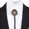 Bronze Bolo Necktie Western Cowboy Hat Bolo Tie for Men