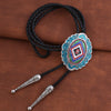 Blue Western Tie Navajo Bolo Tie Men Cowboy Bolo Tie