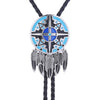 Navajo Bolo Tie Necklace Cowboy Neck Tie Blue Bolo