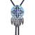 Navajo Bolo Tie Necklace Cowboy Neck Tie Blue Bolo