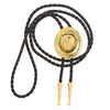 Western Cowboy Hat Bolo Tie Golden Color Mens Cowboy Tie