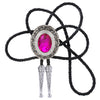 Unique Pink Bolo Rhinestone Bolo Tie Bolo Necktie Glass Stone