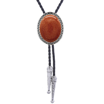 Red Sandstone Bolo Tie Men's Wedding Neck Tie Bolo