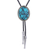 Turquoise Bolo Tie Wedding Bowlow Tie Men's Bolo Blue