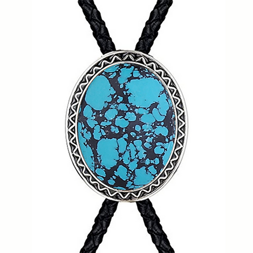 Turquoise Bolo Tie Wedding Bowlow Tie Men's Bolo Blue