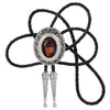 Mens Coffee Stone Glass Bolo Mens Bolo Tie For Wedding Rhinestone Tie