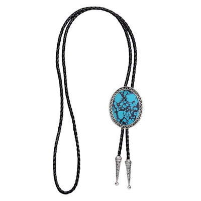 Turquoise Bolo Tie Wedding Bowlow Tie Men's Bolo Blue