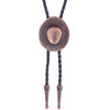 Western Cowboy Hat Bolo Tie Mens Cowboy Necktie Red Bronze