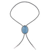 Blue Bolo Tie Mens bootlace tie Suit Bolo Tie Necklace