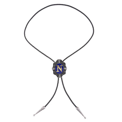 Alphabet N Bolo Tie Neck Tie Formal Bolo Blue Bowler Tie