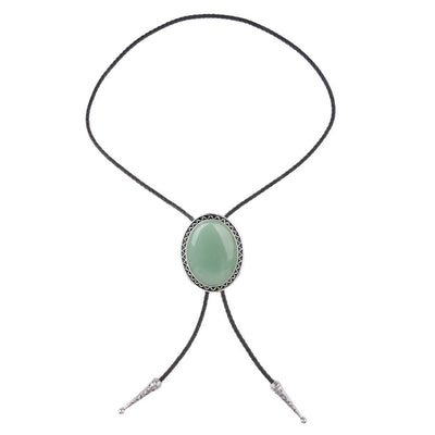 Pure Jade Neck Tie Stone Malaysia Jade Green Necklace