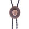 Western Cowboy Hat Bolo Tie Mens Cowboy Necktie Red Bronze