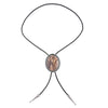 Sand Art Bolo Tie Formal Bootlace Tie Necklace Brown