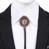 Western Cowboy Hat Bolo Tie Mens Cowboy Necktie Red Bronze