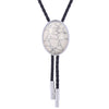 White Stone Bolo Turquoise Neck Tie Women's Bolo Tie