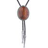 Brown bowler tie Mens Bolo Tie For Wedding  Formal Tie