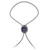 Blue Sandstone Bolo Tie Wedding Tie Necklace Bolo