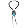 Bear Claw Bolo Tie Men's Turquoise Black Cowboy Tie