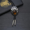 Bear Claw Bolo Tie Men's Tiger's Eye Cowboy Necktie Bolo Tie