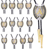 Horseshoe Tie Bolo Alphabet N Mens Formal Western Tie