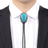 Bolo Tie Turquoise Men's Blue Necktie Antique Bolo Tie