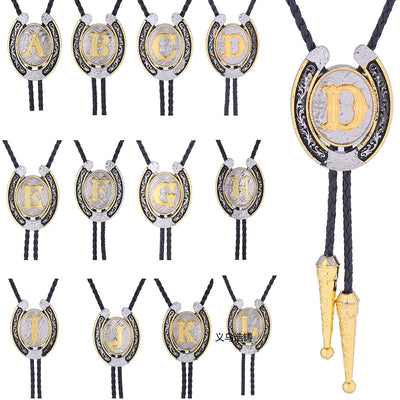 Horseshoe Formal Tie Alphabet D Bolo Wedding Boloties